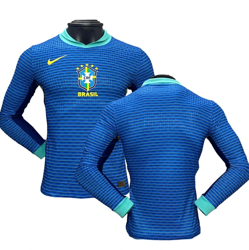 0687565de9 Nike Authentic Soccer Jersey Brazil Away Shirt Long Sleeve 2024 - 图片 1