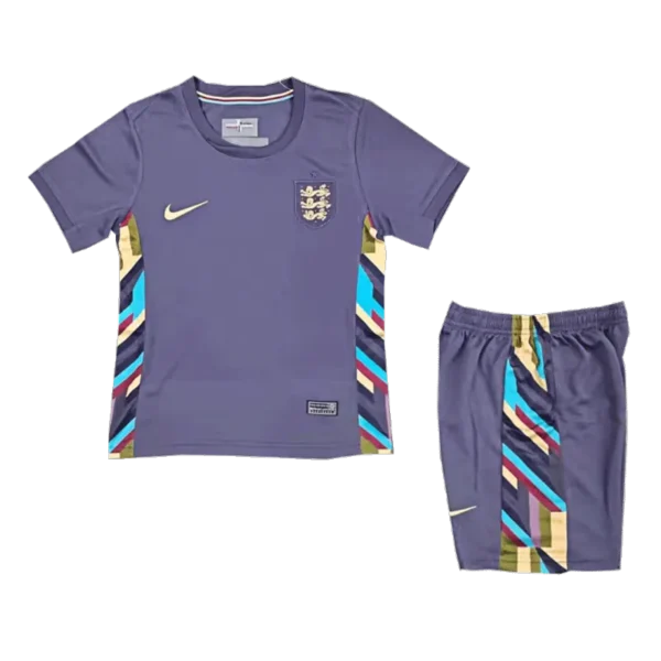 Kids England Away Soccer Socks 2024 Children Apparel