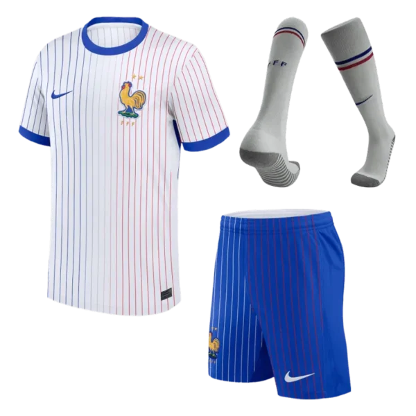 2024 France Away Whole Kit(Jersey+Shorts+Socks) Euro