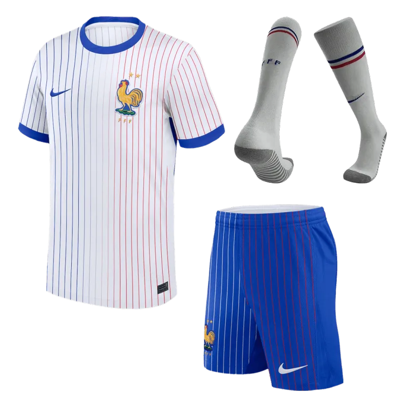 090bf57011 2024 France Away Whole Kit(Jersey+Shorts+Socks) Euro - 图片 1