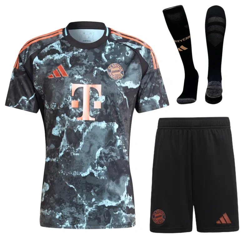 0af6bcf5c5 Bayern Munich 2024/25 Away Whole Kit(Jersey+Shorts+Socks) - 图片 1