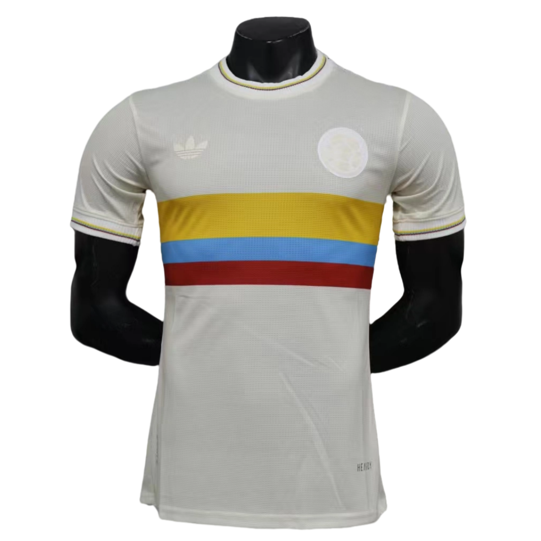 1622e2ba76 2024-25 Colombia Nation Jacquard 100th Anniversary Edition Player Version Football Jersey Soccer Shirt - 图片 1