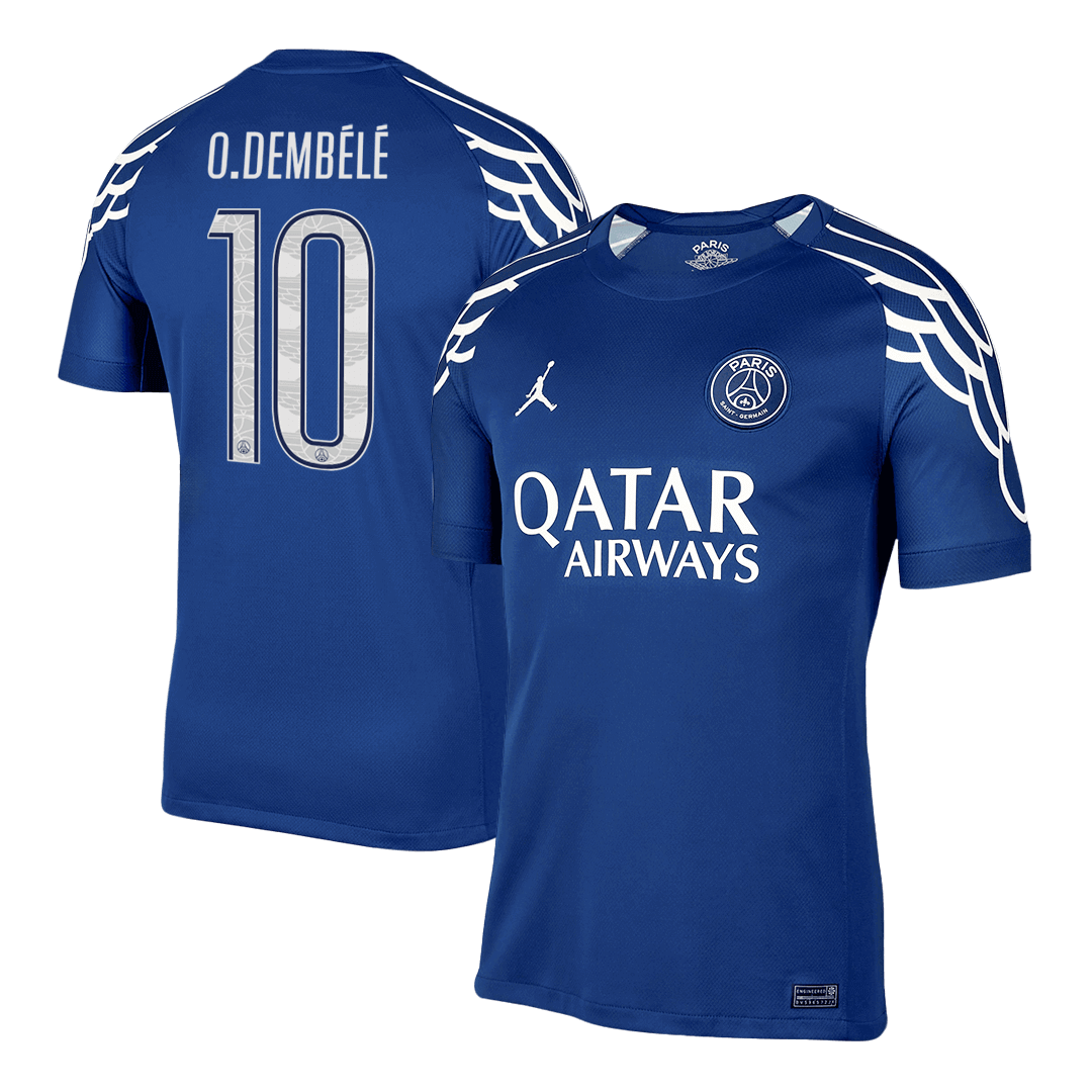 1d406b6274 O.DEMBéLé #10 PSG Soccer Jersey Fourth Away Custom Shirt 2024-25 - UCL - 图片 1