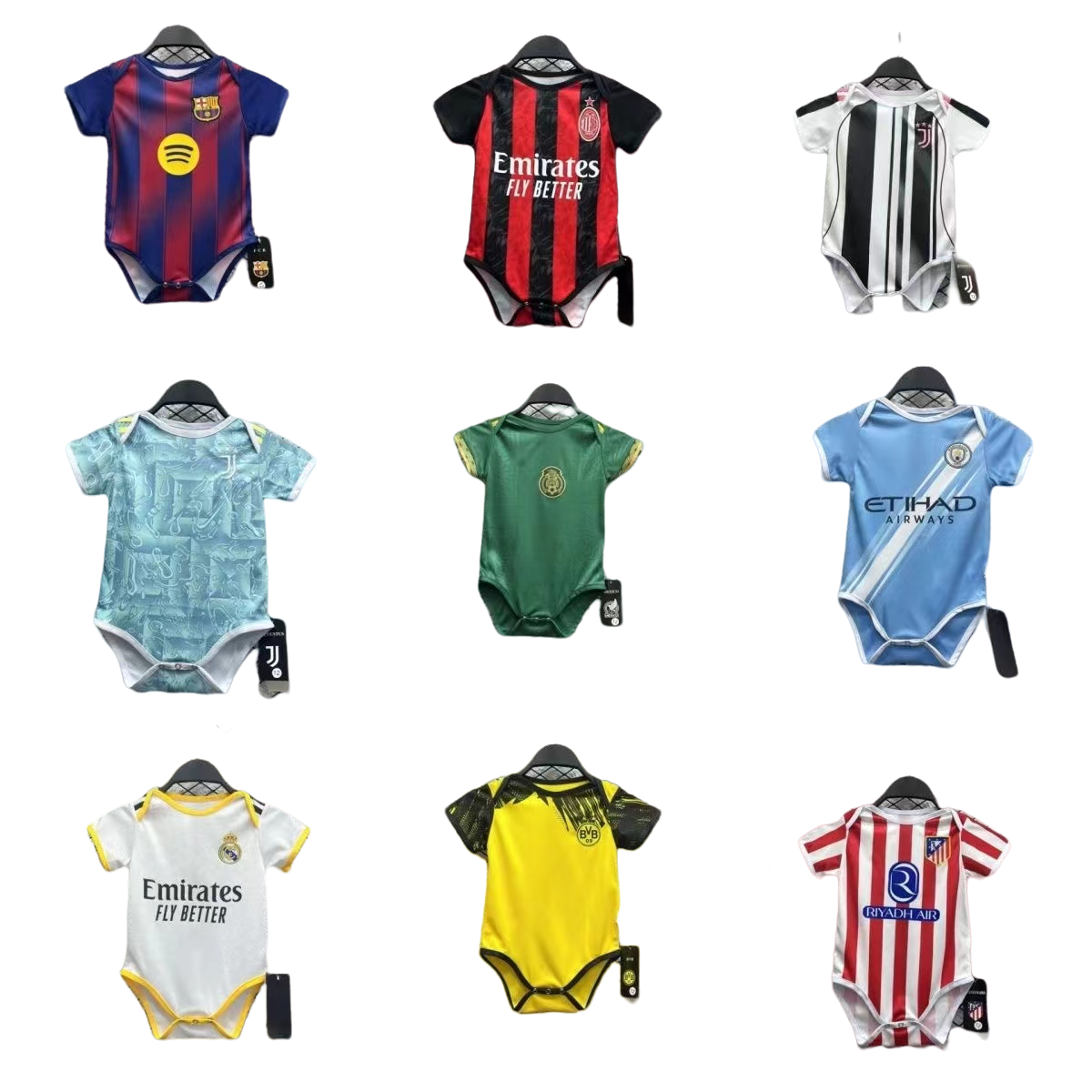 2025-06-25171347833 League club baby sports jumpsuit football jersey crawling Kids suit Football Gift - 图片 1