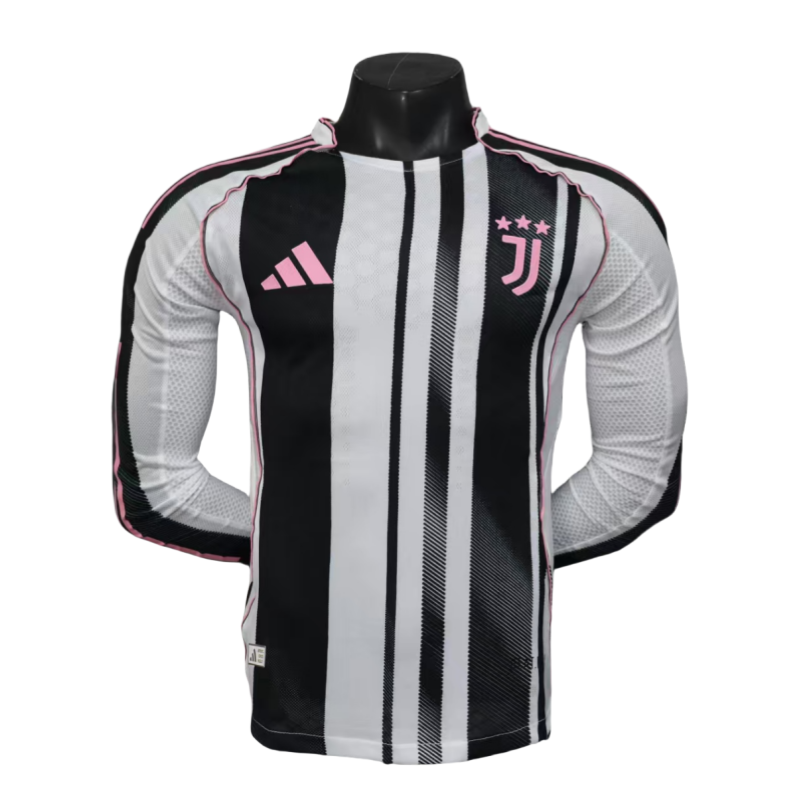 2025-07-16111209866-145523e52d Juventus Long Sleeve Jersey Home Football Shirt 2025-26-Player version - 图片 1