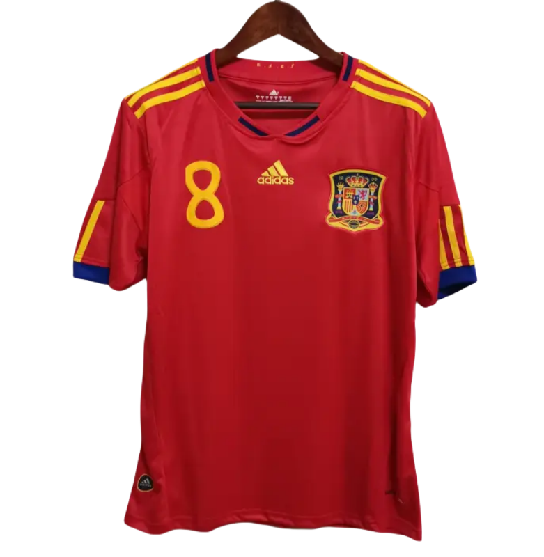 22212459e2 Spain Retro Jersey Home World Cup 2010 - 图片 1