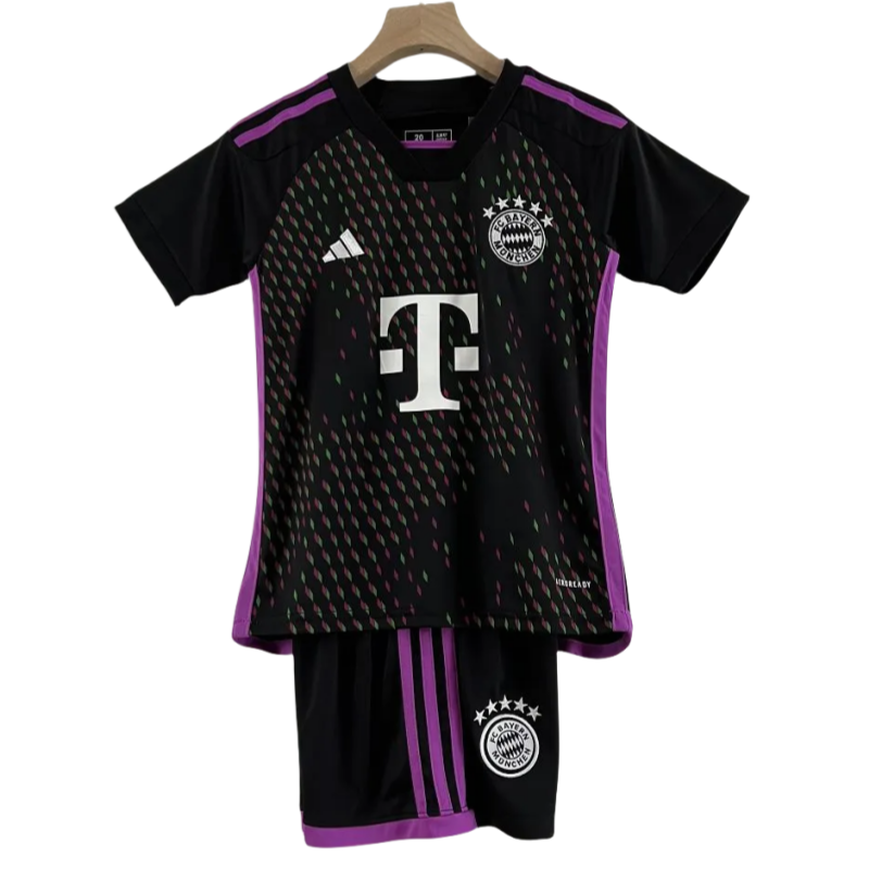22e4a35d02 23-24 Kids Bayern Munich Away Kit Jersey+Shorts - 图片 1
