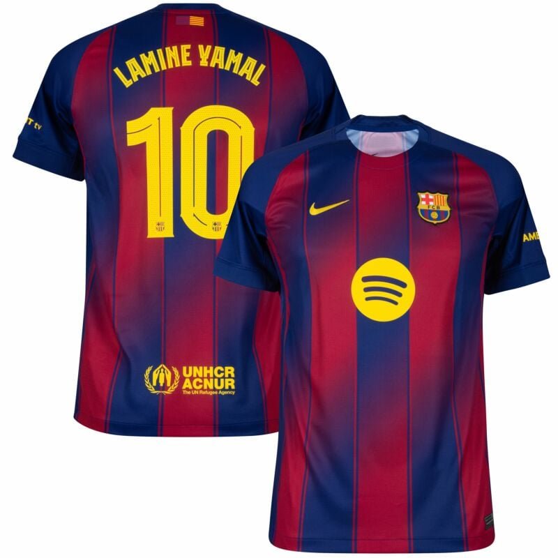 2ee0398905b976bbeac04c869bf55ab2e3b3635efaf22280b68be2d826dbca8f Yamal Men's Home jersey 25/26 Barcelona Football Club - Fan Edition - 图片 1