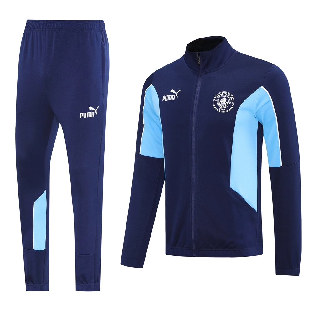 31754890659000-152130b225-14-4 Manchester City Training Kit (jacket+Pants) Royal blue 2025-26 - 图片 1