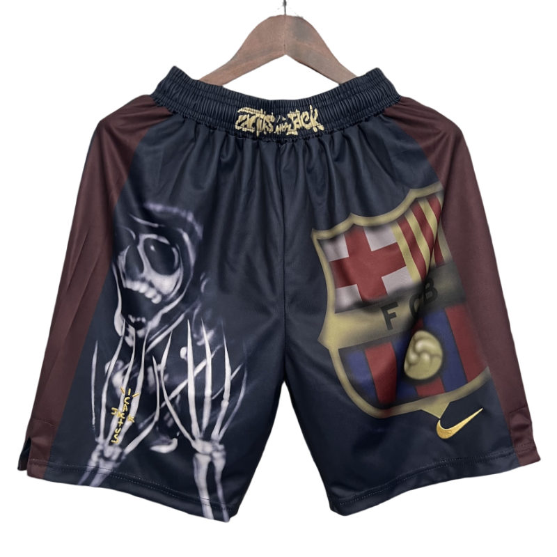 3326cba520 Barcelona X Travis Scott Special Edition Soccer Shorts 25-26 - 图片 1