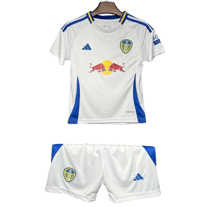 47cdac67-11-13 Leeds United Home Kids football Shirt Kit 2024-25 Fan version - 图片 1