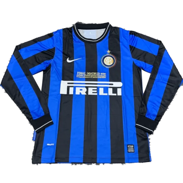 09-10 Inter Milan UCL Final Retro Home Long Sleeve Jersey