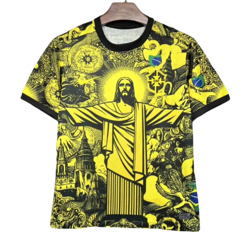 4d21262c68 2024 Brazil Christ the Redeemer Special Kit Shirt Football - 图片 1