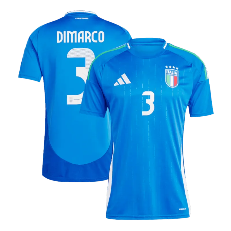 5991606219 Italy Home Jersey CHIESA #14 BARELLA #18 DIMARCO #3 EURO 2024 - 图片 1