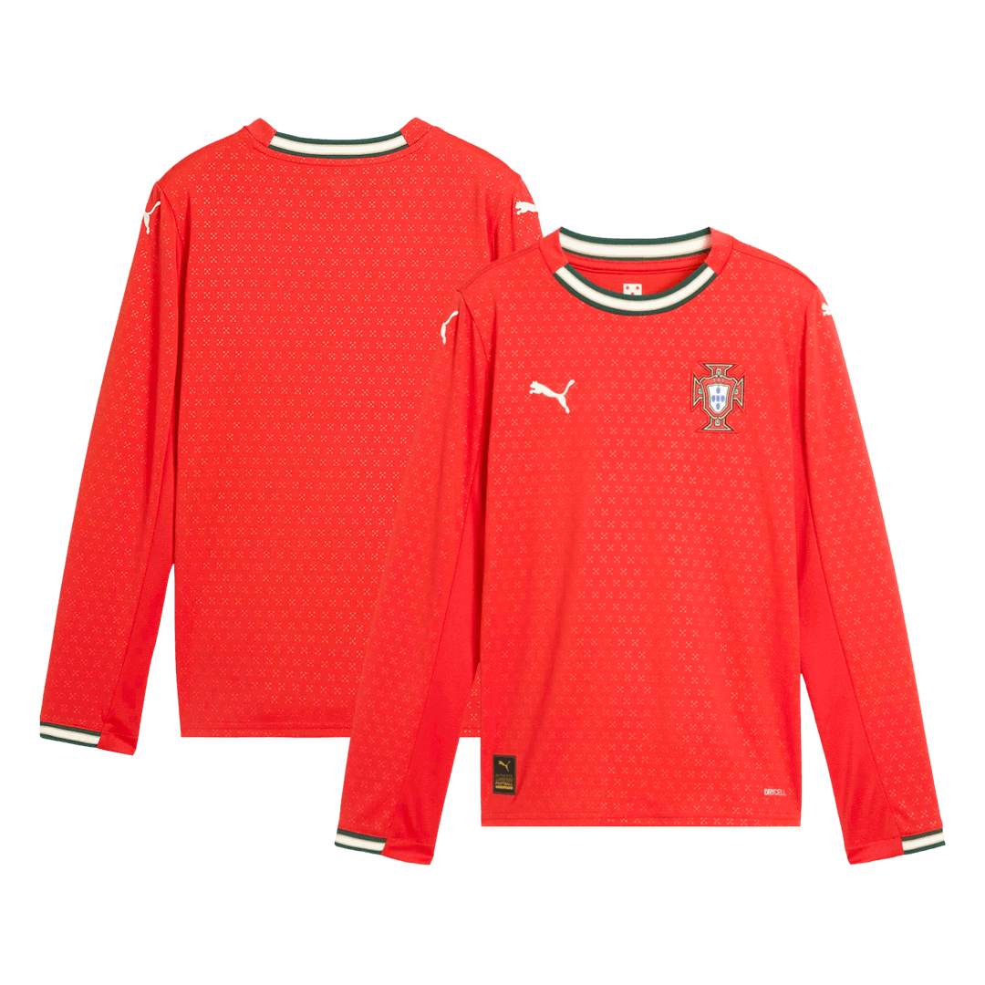 5fbcd4058b Portugal Long Sleeve Jersey Home Football Shirt 2025 - 图片 1