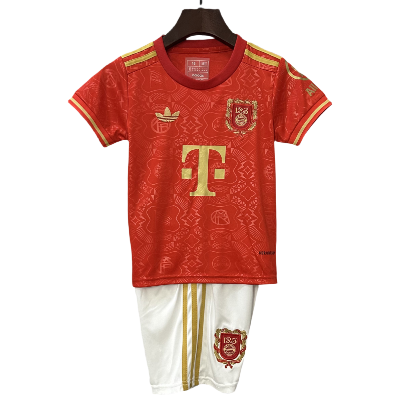 634d20423e Adidas Kids Kits FC Bayern Munich 125th Anniversary Shirt 25-26 - 图片 1