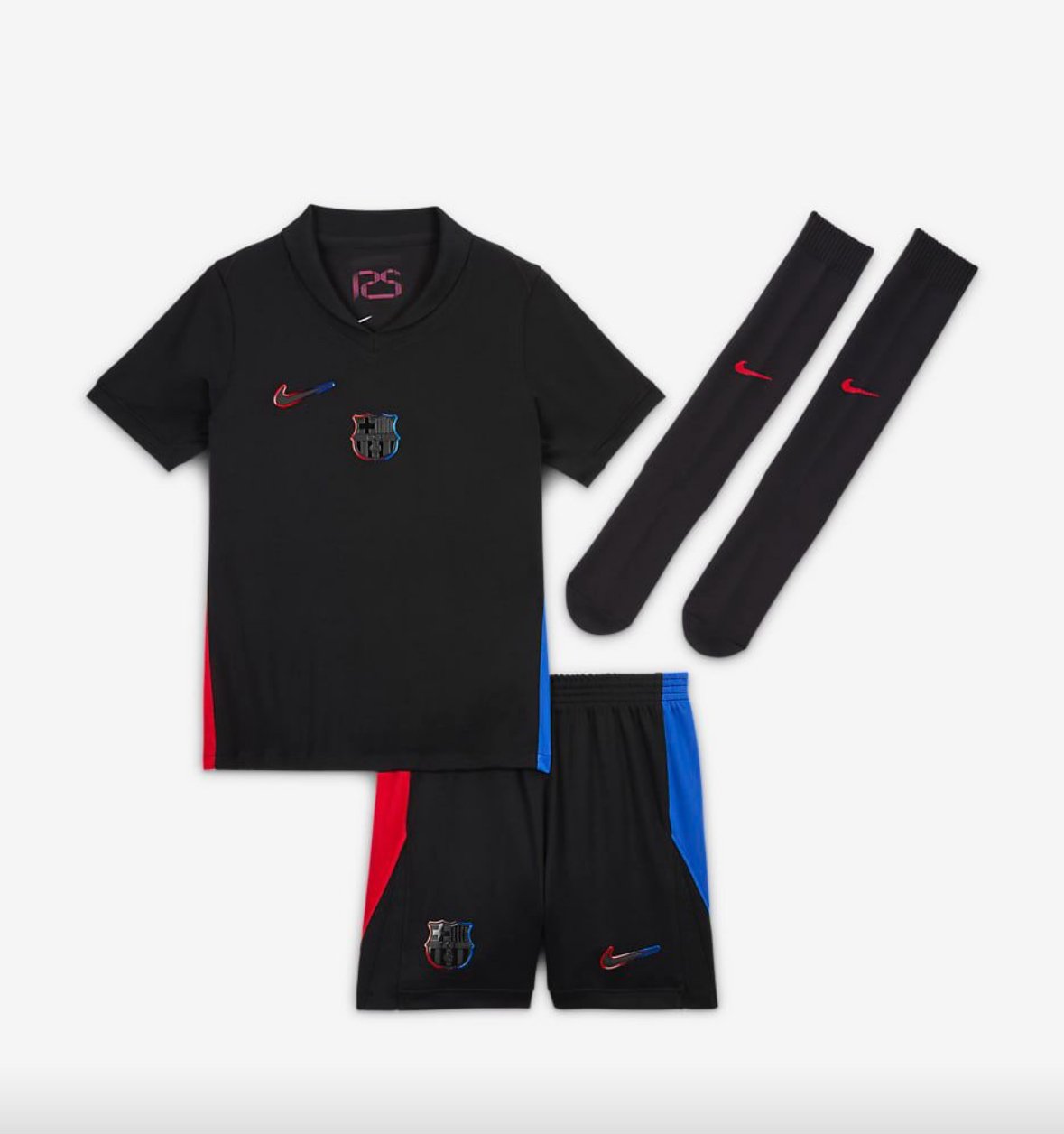 6701d98a1e 2024/25 Kids Barcelona Home Full Kit(Jersey+Shorts+Socks) - Logo Without Text - 图片 1