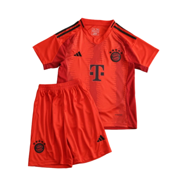 24-25 Bayern Munich Home Soccer Kids Kit Jersey+Shorts
