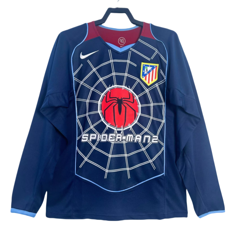 71db289bb8 Nike Atletico Madrid Retro Away Soccer Jersey Long Sleeve 2004-05 - 图片 1