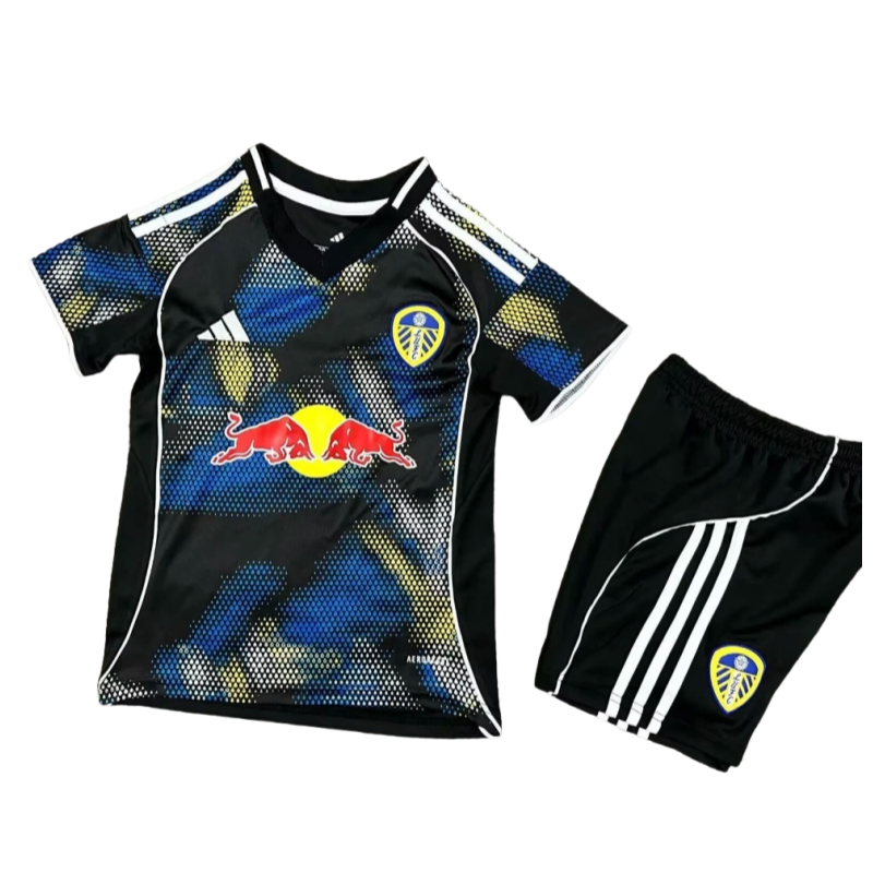 741c219d-005327e8cc-5 Leeds United Third Away Kids football Shirt Kit 2025-26 Fan version - 图片 1