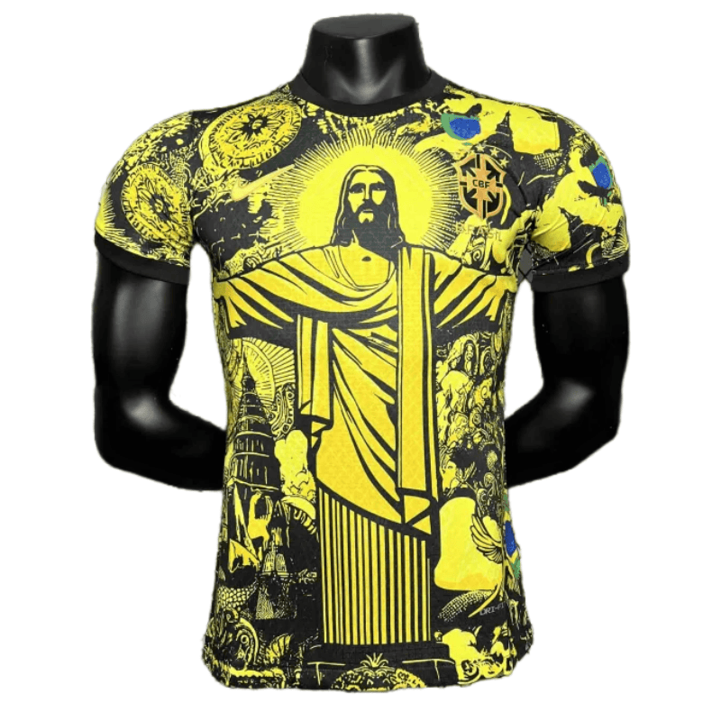 87de326908 2024 Brazil Christ the Redeemer Special Kit Player Version Shirt Football - 图片 1