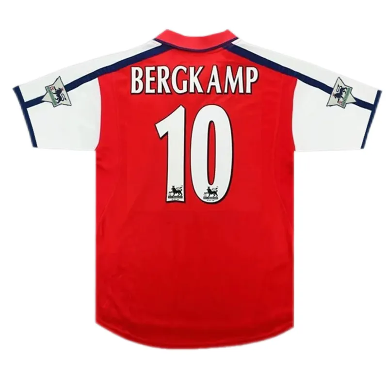 88542cc14e 00-01 Arsenal Bergkamp #10 Retro Jersey Home - 图片 1