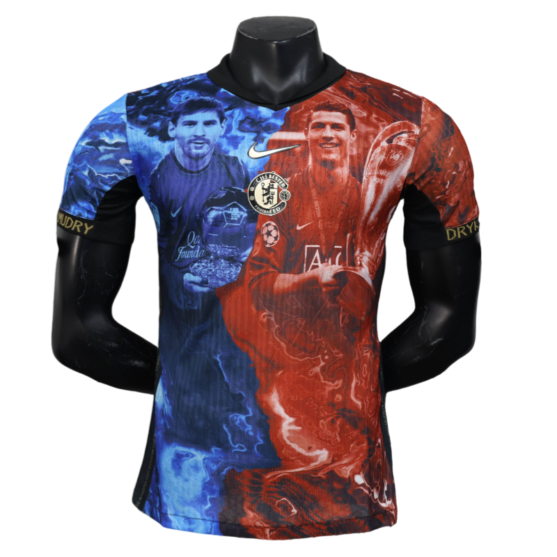 88956d8407 Manchester United Chelsea Messi Ronaldo Joint Commemorative Shirt 25-26 - 图片 1