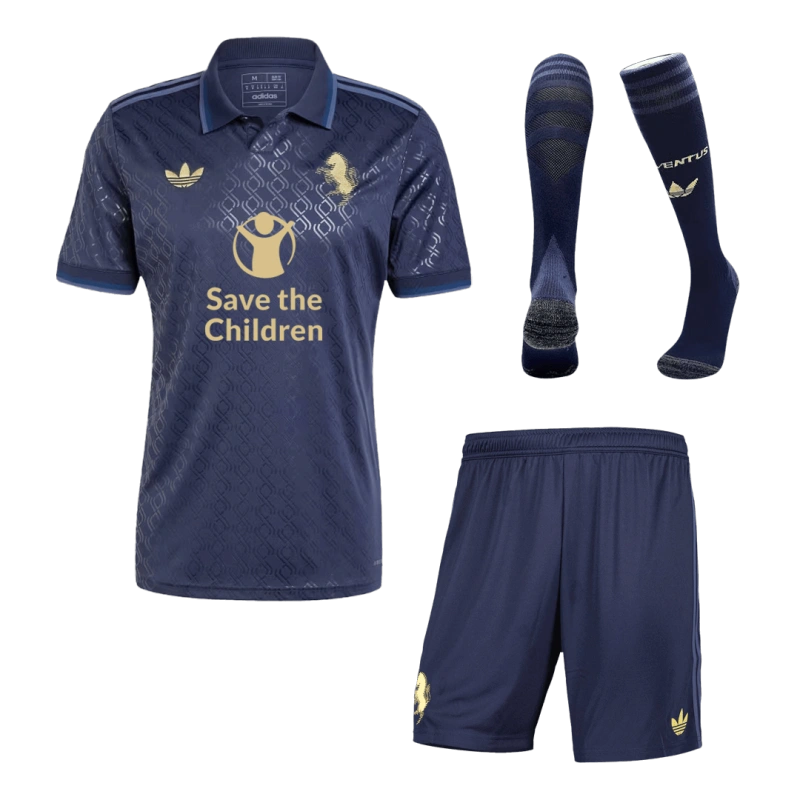 89bb655f44 2024-25 Juventus Third Away Custom Full Soccer Kits Save The Children Sponsor - 图片 1