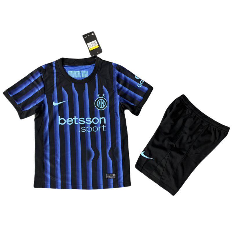 8b6b9f13 2025/2026 Inter Milan Home Kids fan edition football shirt kit - 图片 1