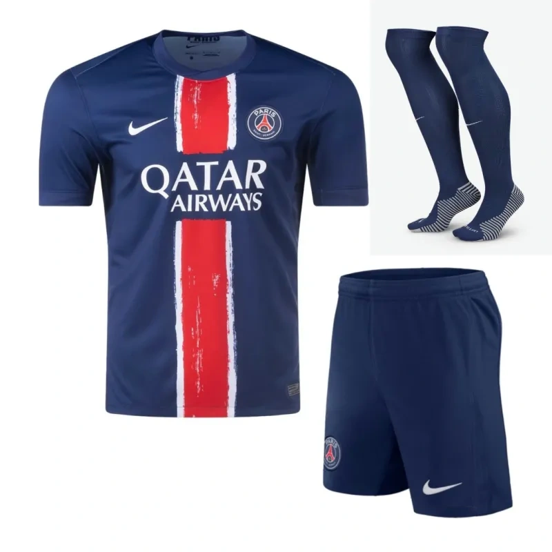 92d18834ac PSG Home Jersey Full Kits(Jersey+Shorts+Socks) 2024-25 - 图片 1