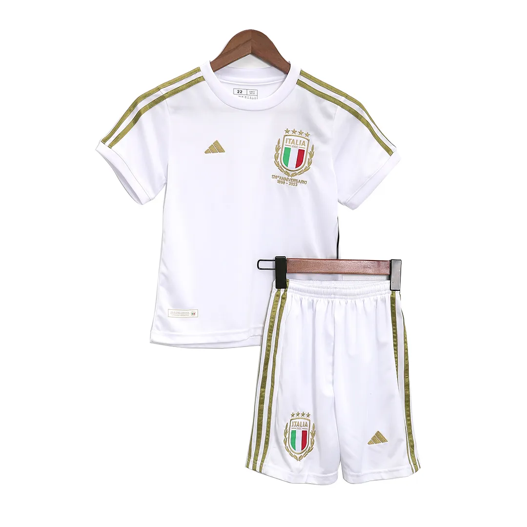 9510d4a562 Kids Italy 125th Anniversary Kit Jersey+Shorts 2023 - 图片 1