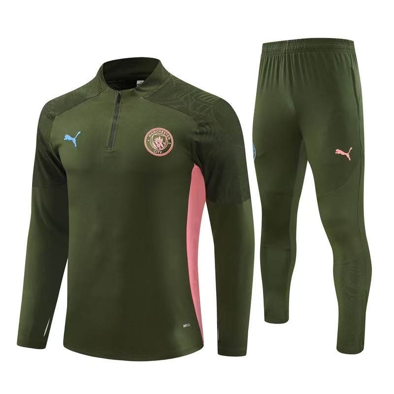 96edddecb1 Kids Manchester City Zipper Sweatshirt Kit(Top+Pants) 2024-25 - 图片 1