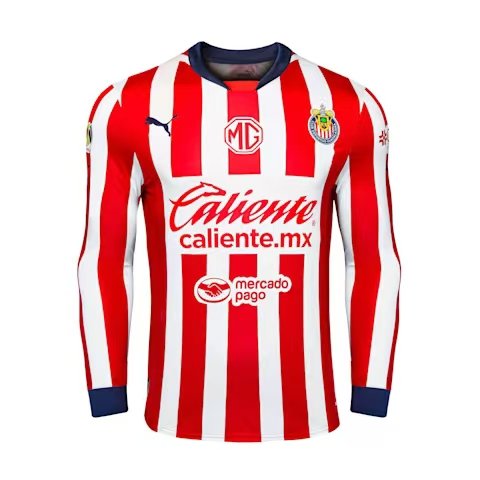 986d106306 Puma Men's Chivas Home Long Sleeve Football Jersey 24-25 - 图片 1