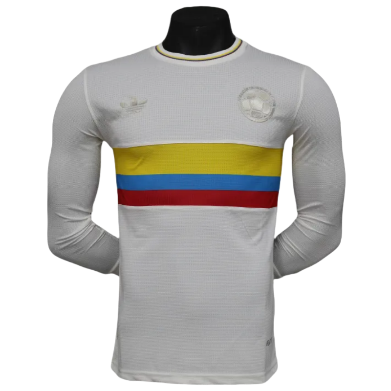 AAA-240-35 Colombia Nation 24-25 100th Anniversary Player Version Long sleeve Jersey Soccer Shirt - 图片 1