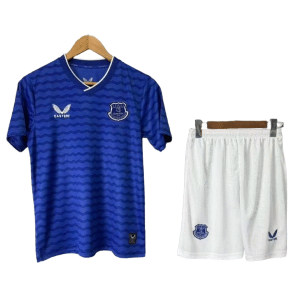 Everton Authentic Home Kids Football jersey Kit 2025-26 Fan version