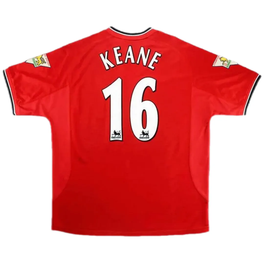 a786088c8f 2000/02 Manchester United KEANE #16 Retro Jersey Home - 图片 1