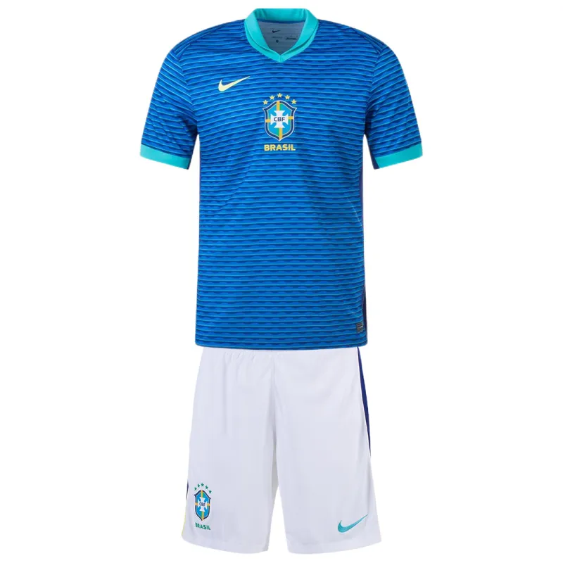 ac148af56e Kids Brazil Away Kit Copa America 2024 Youth Apparels - 图片 1