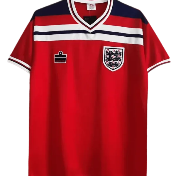 1982 England Retro Soccer Jersey Away Replica