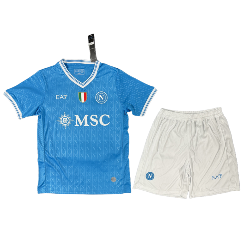 afbdda94 Napoli Blue Home Kids Football Shirt Kit 2025-26 Fan Version - 图片 1