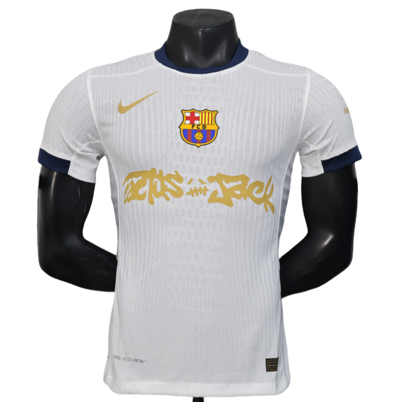 b2ec70c49a Barcelona X Travis Scott White Shirt Soccer Jersey 25-26 - 图片 1