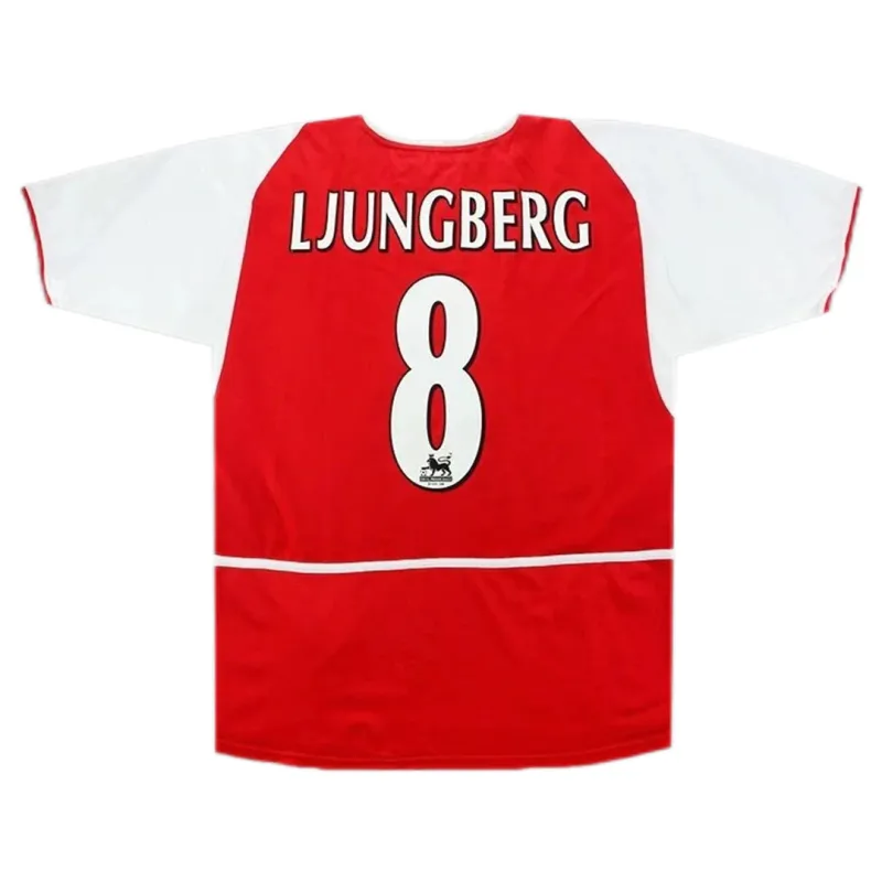 be294e2b8c 02-04 Arsenal LJUNGBERG #8 Retro Jersey Home - 图片 1