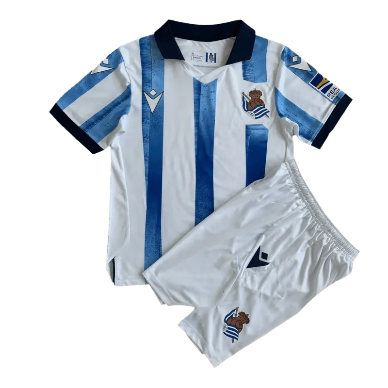 d3d77e8c30 Kids Real Sociedad 2023/24 Home Kit Jersey+Shorts - 图片 1