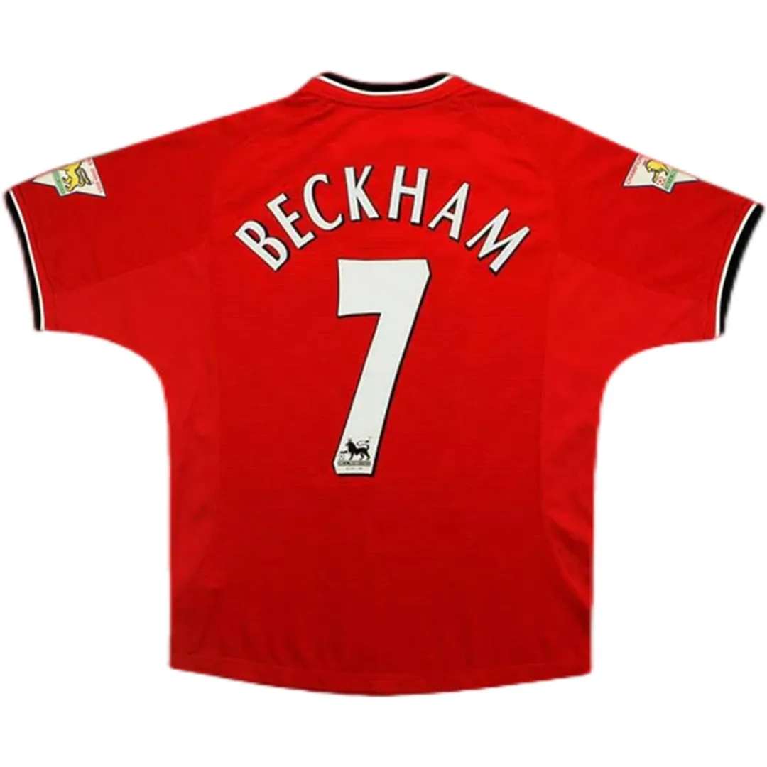 df42f724f4 2000/02 Manchester United BECKHAM #7 Retro Jersey Home - 图片 1