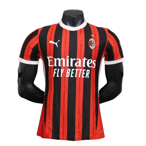 e038d84723 24-25 AC Milan Home Soccer Jersey Player Version - 图片 1